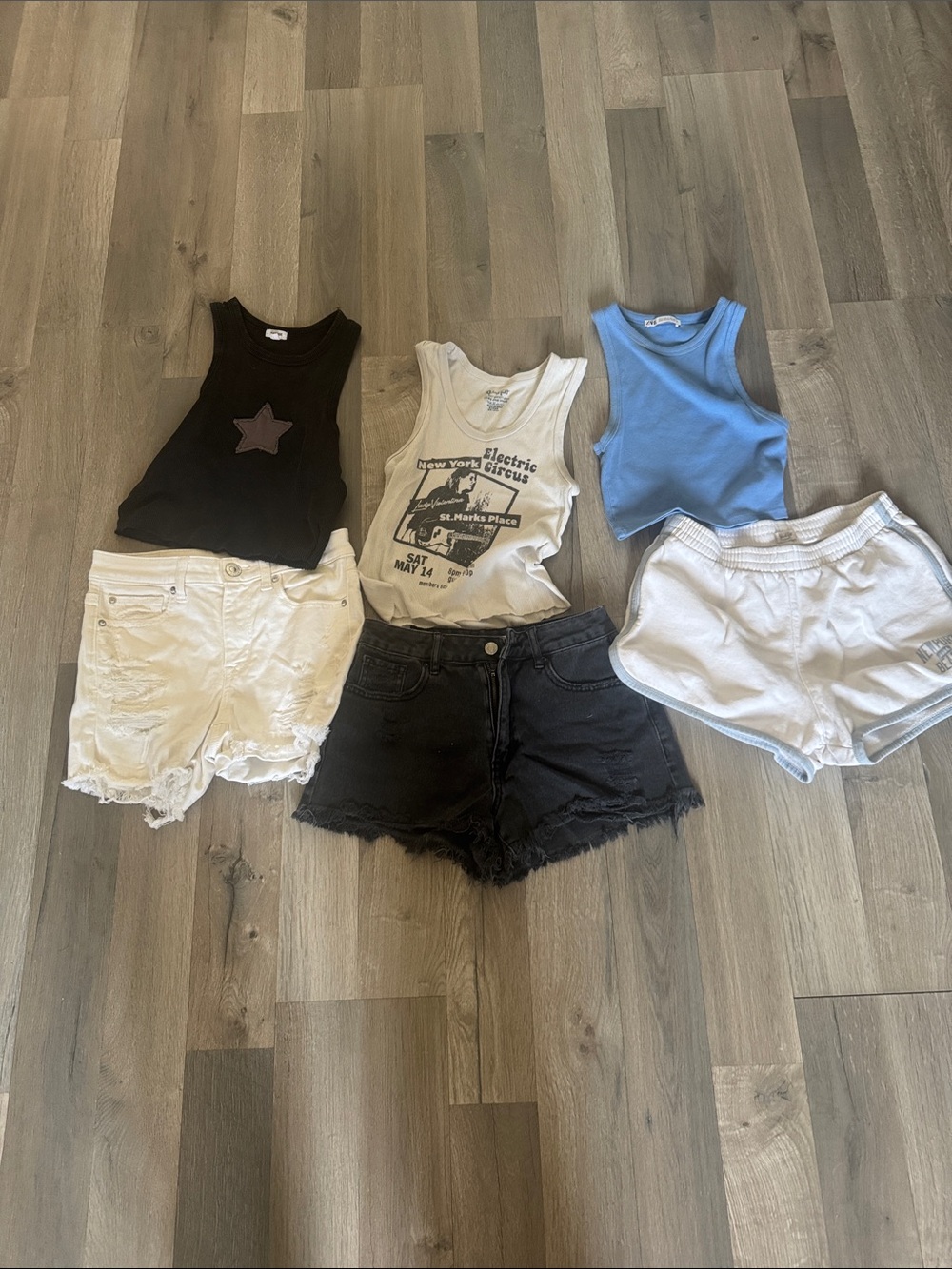 Six Piece Summer Tank top and Short bundle